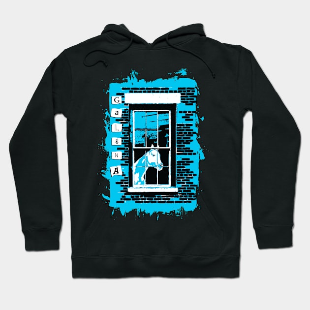 horse in the window galena Hoodie by LeapDaze